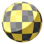 Yellow emission color with a texture mask