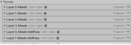 Terrain Shader Properties